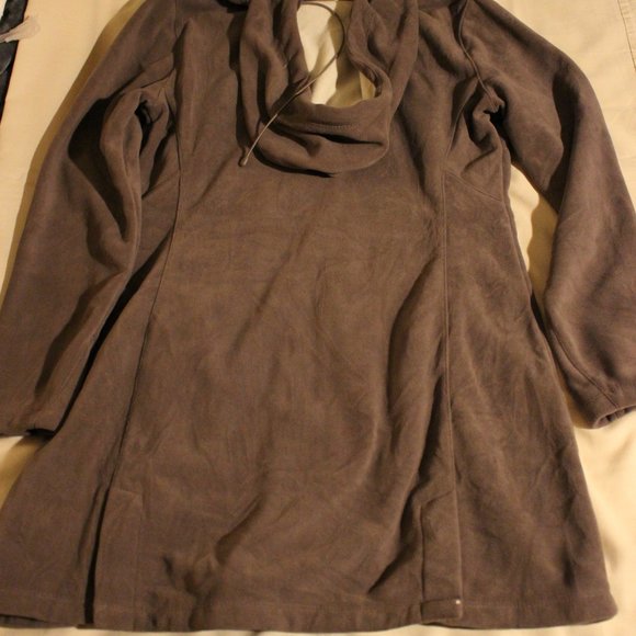 Brown Mondetta Fleece Jacket Large - Picture 5 of 5